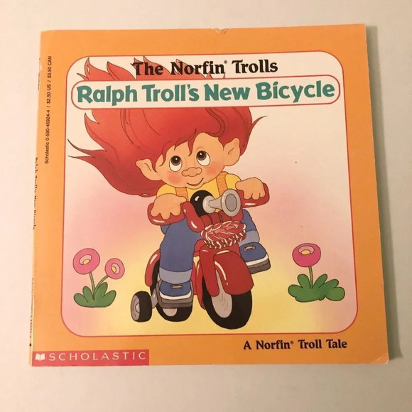 Vintage 1992 The Norfin Trolls Ralph Trolls New Bicycle Scholastic Book - Picture 15 of 15